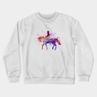 Watercolor horse show Crewneck Sweatshirt